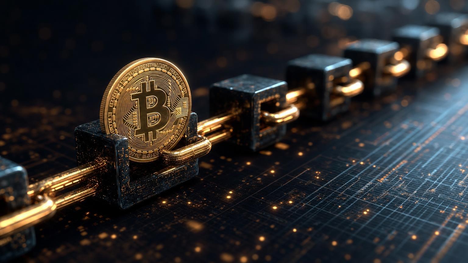 A Bitcoin transaction moving from a wallet through the mempool toward confirmation while an exchange order waits for the required checks